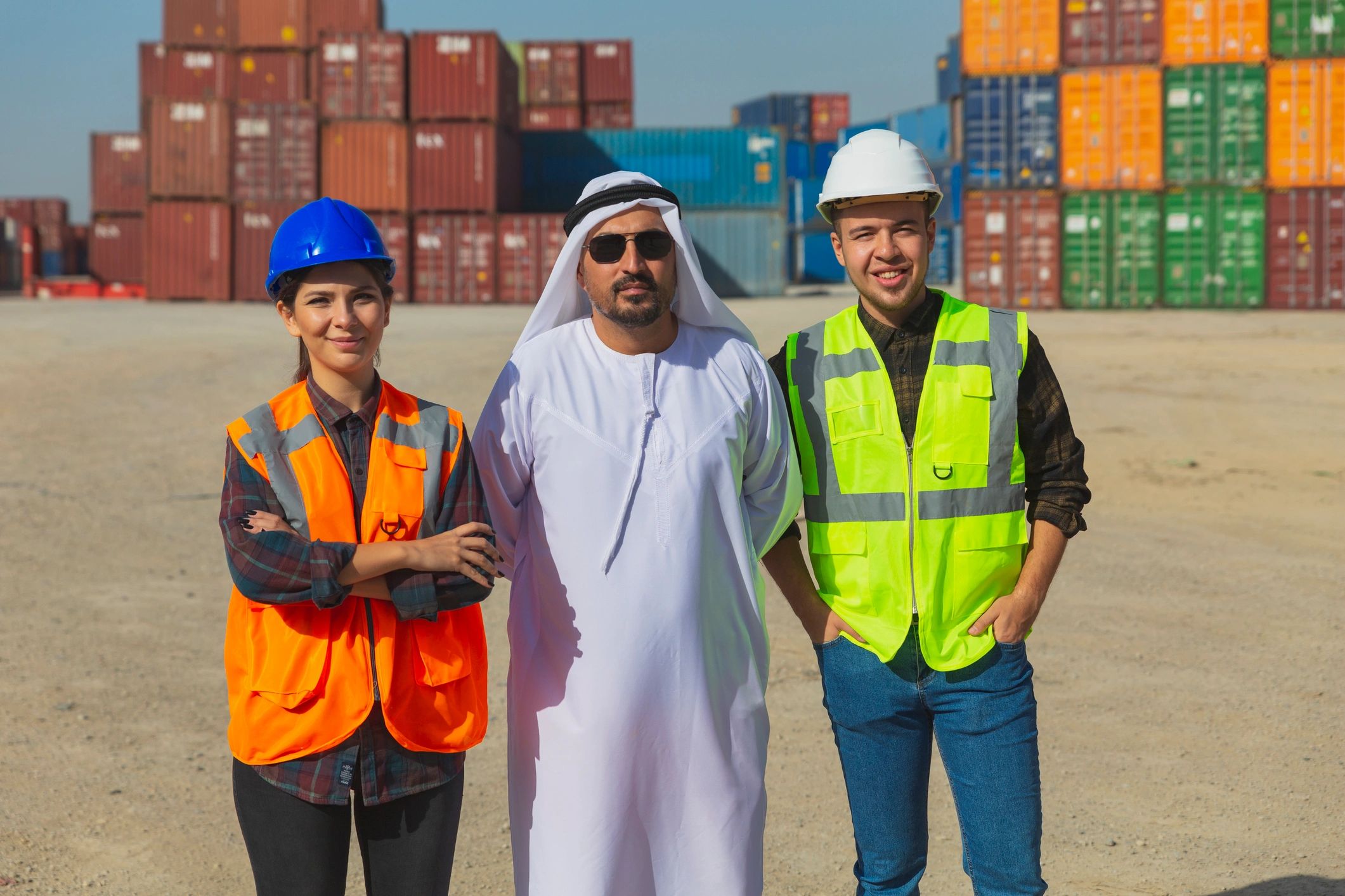 diverse logistics team UAE
